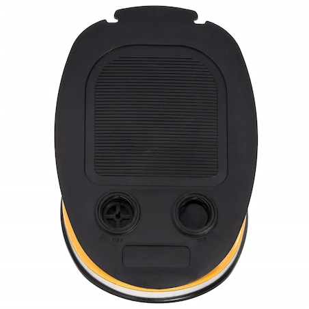 vidaXL Pompka nożna, 26x18 cm, PP i PE, szaro-żółta