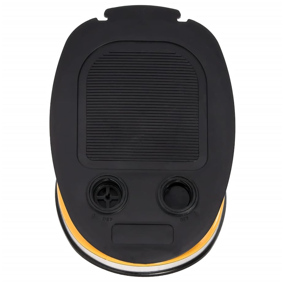 vidaXL Pompka nożna, 26x18 cm, PP i PE, szaro-żółta