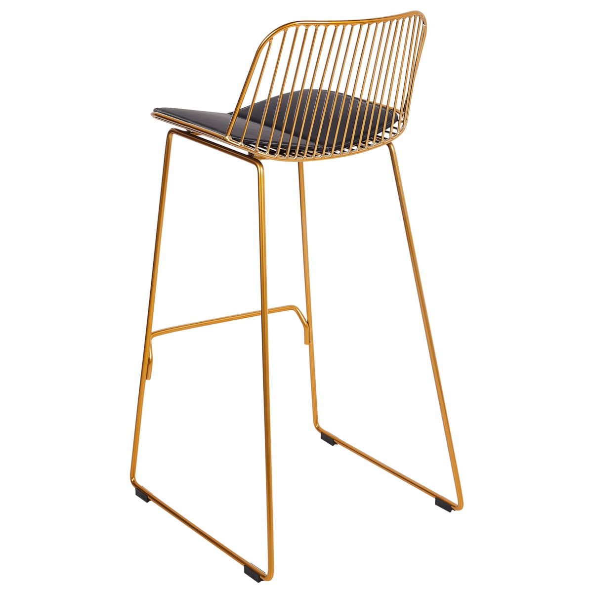 Zestaw 2 krzeseł barowych PENSACOLA Metal Złoty