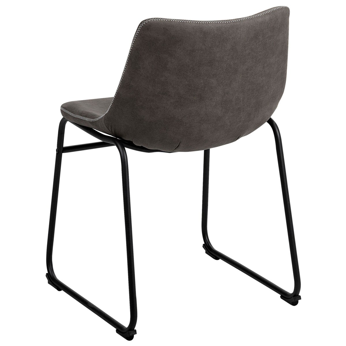 Zestaw 2 krzeseł do jadalni BATAVIA Ciemnoszary