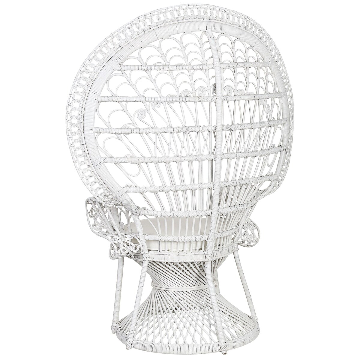 Fotel paw EMMANUELLE Rattan Biały
