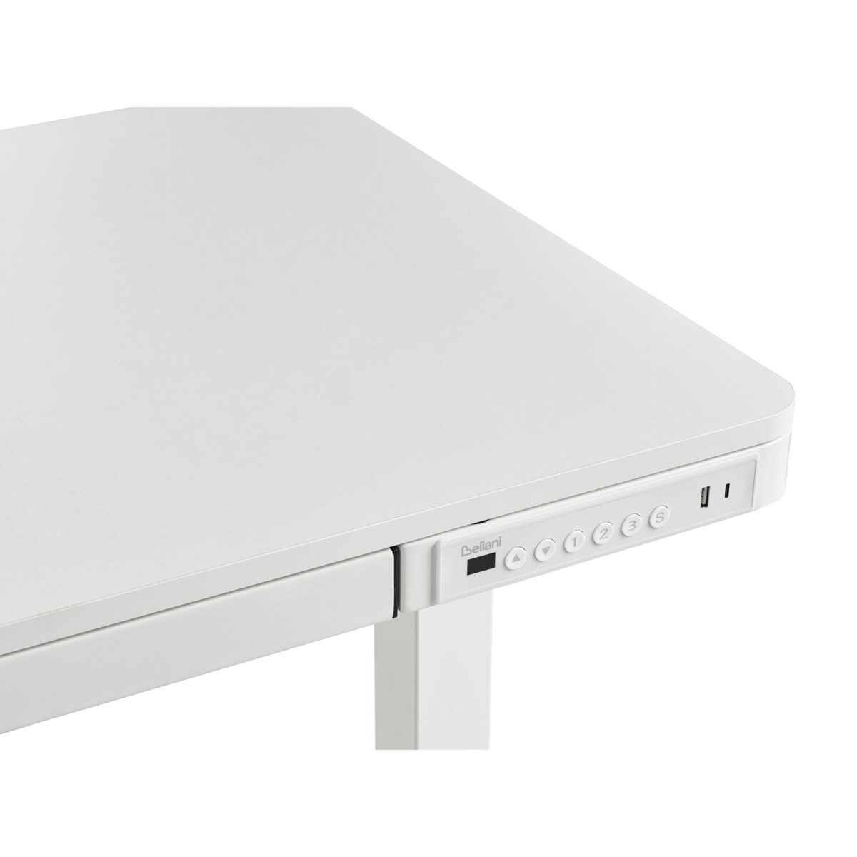 Biurko regulowane elektrycznie PENLY Biały 120 cm 60 cm Z portem USB