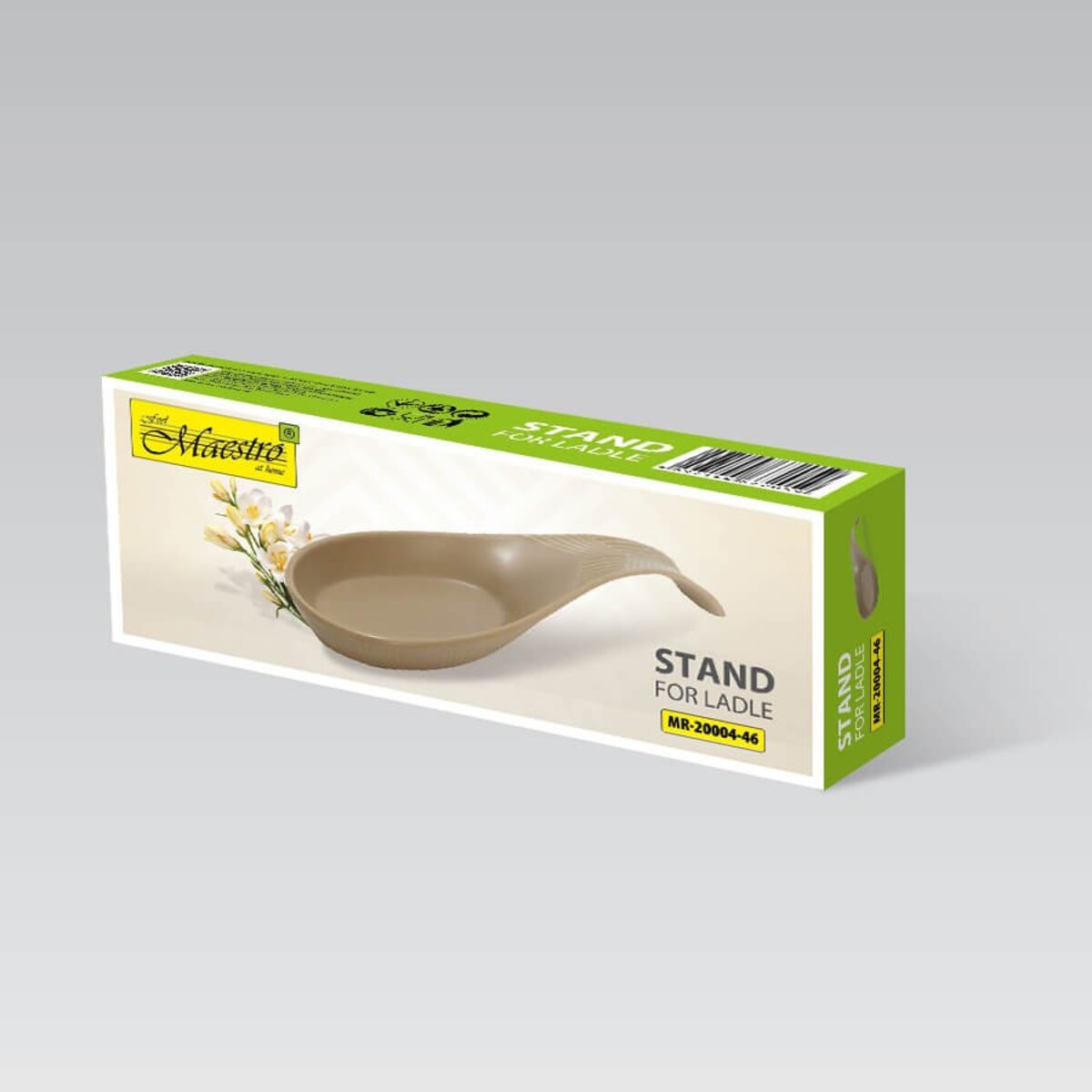 Ceramiczna podstawka pod łyżkę wazową Geometry Beige MAESTRO
