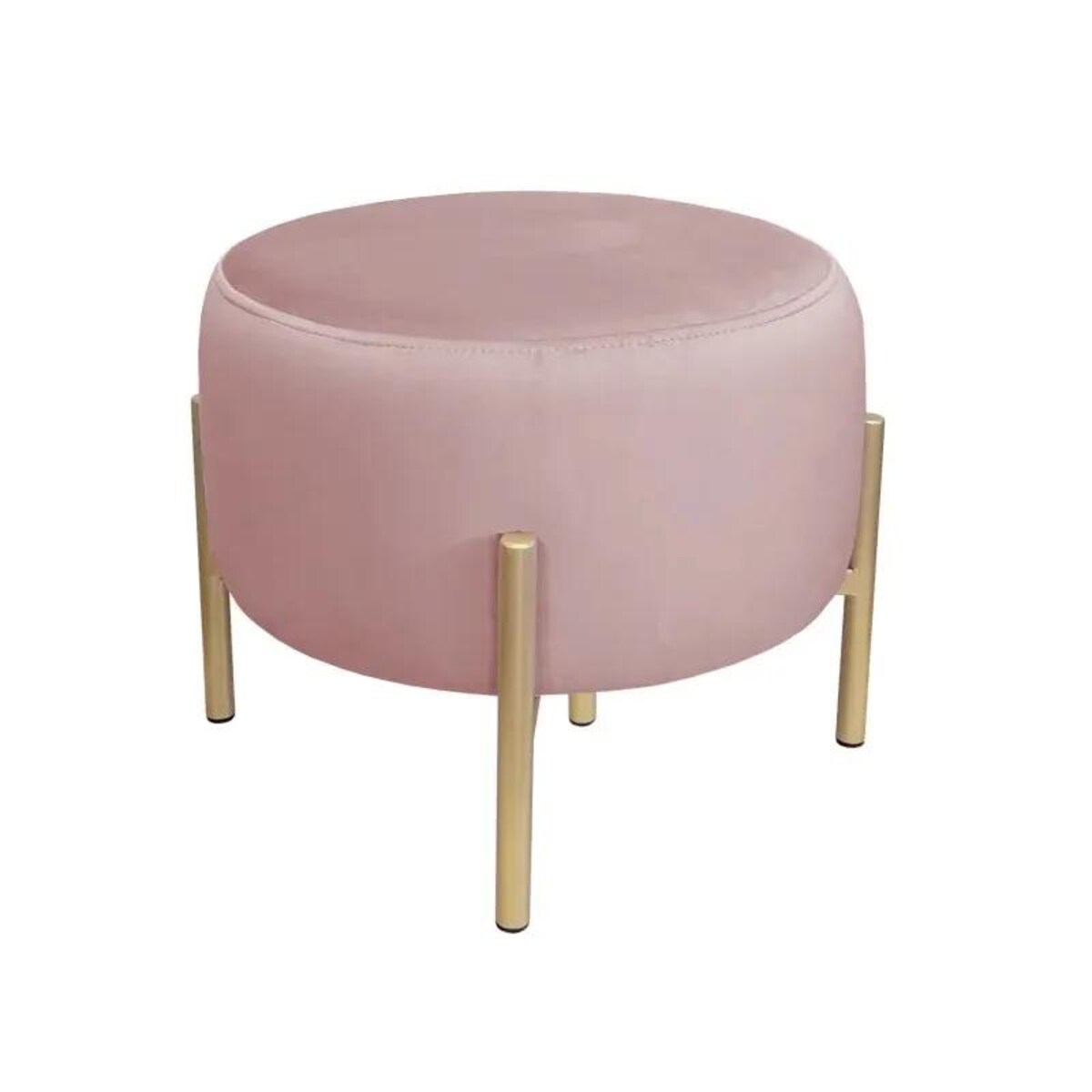 Pufa WILFRED MG VELVET różowa/złota