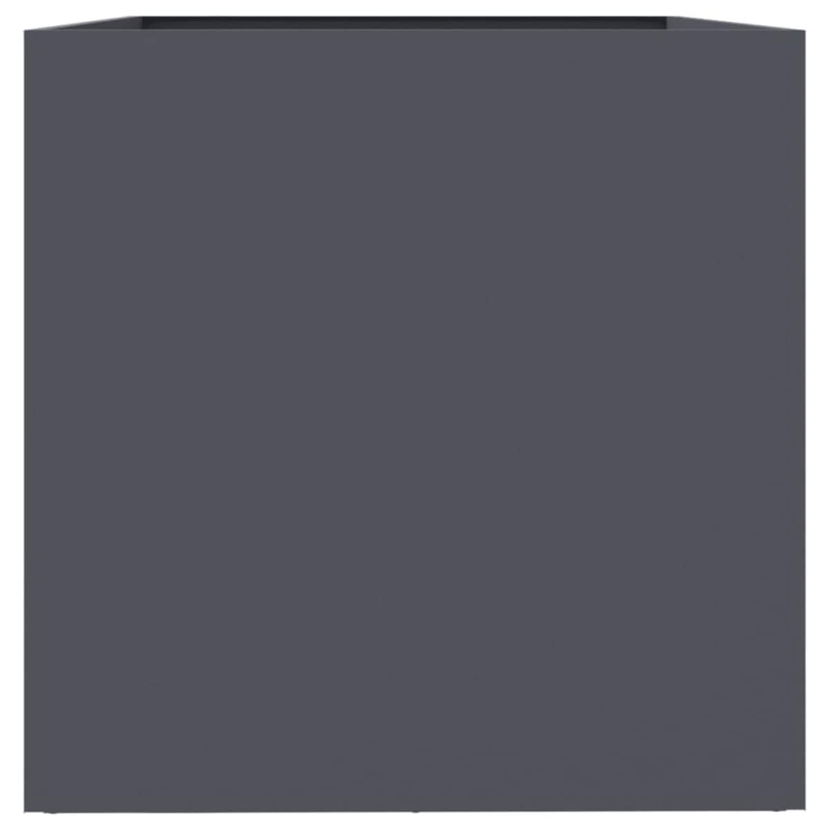 vidaXL Donica, antracytowa, 62x40x39 cm, stal