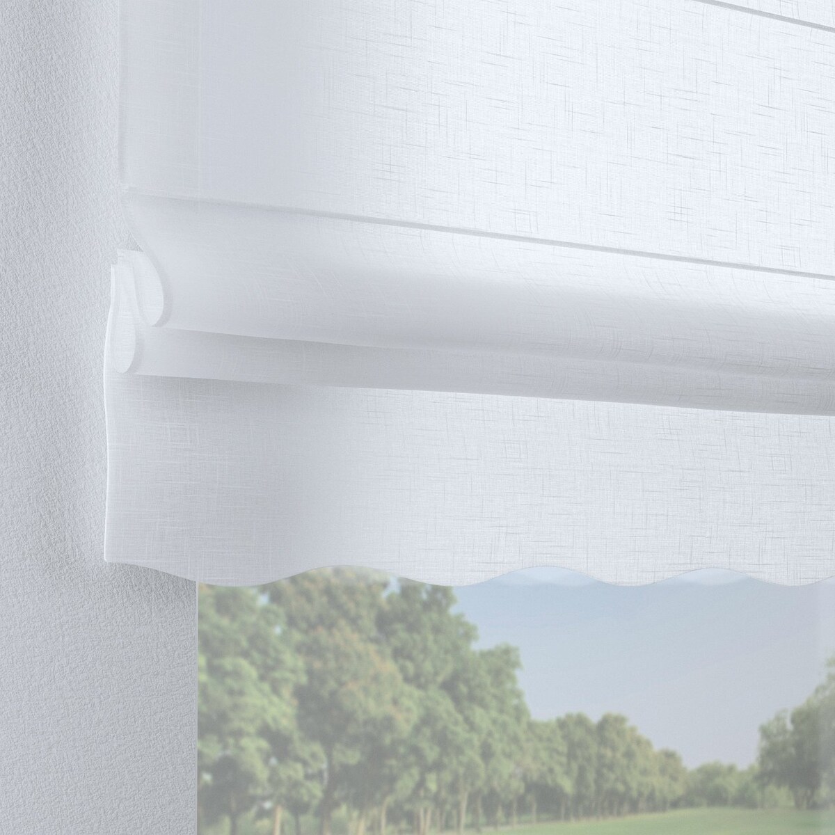 Roleta rzymska Florencja 130x170 prześwitująca, biała