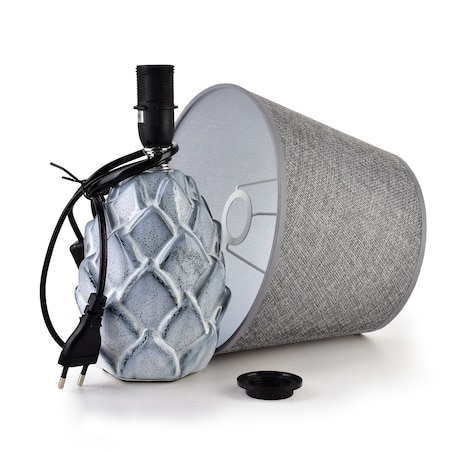 LETI GREY Lampa stołowa 10x10x30cm