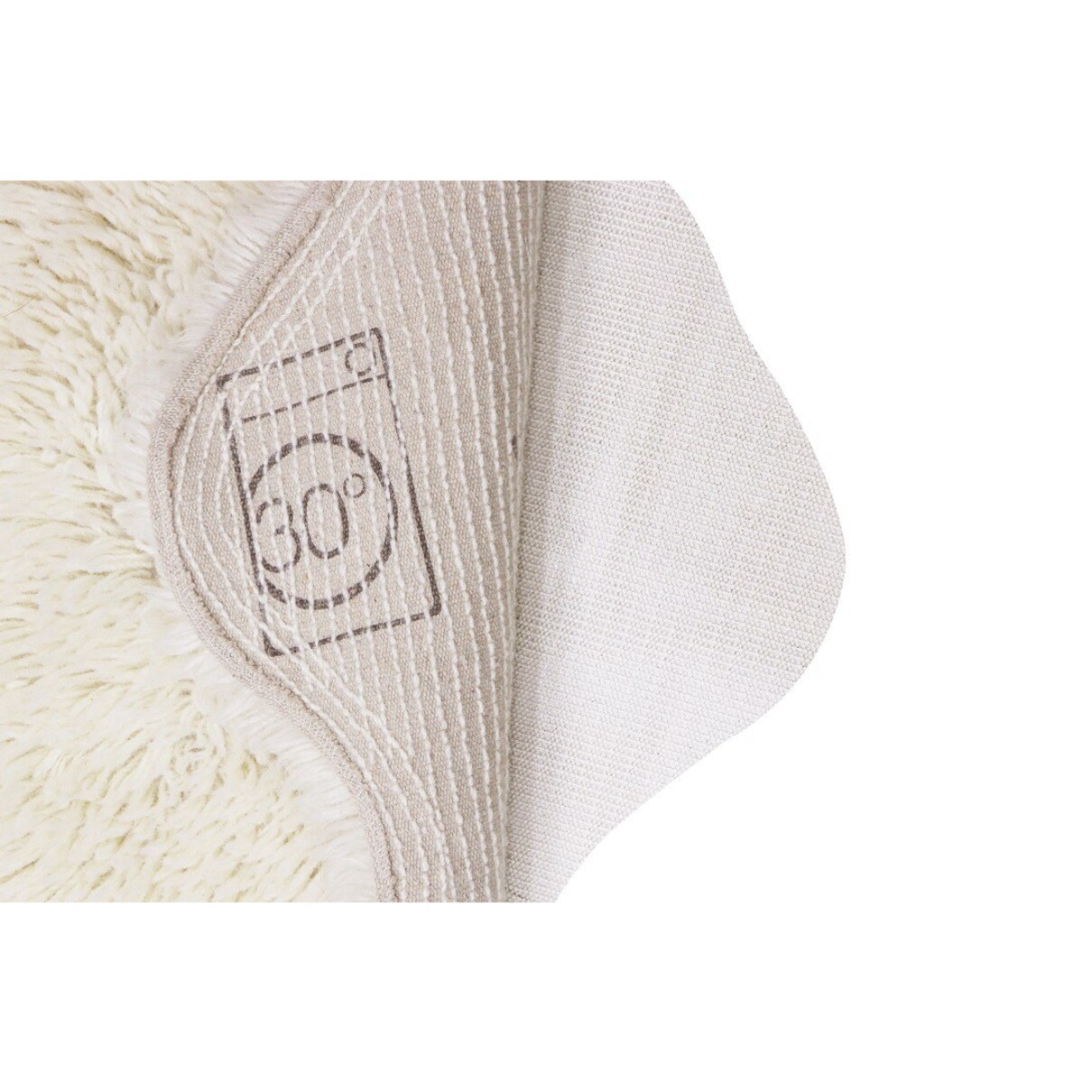 Dywan wełniany Woolly White 75x110 cm Lorena Canals