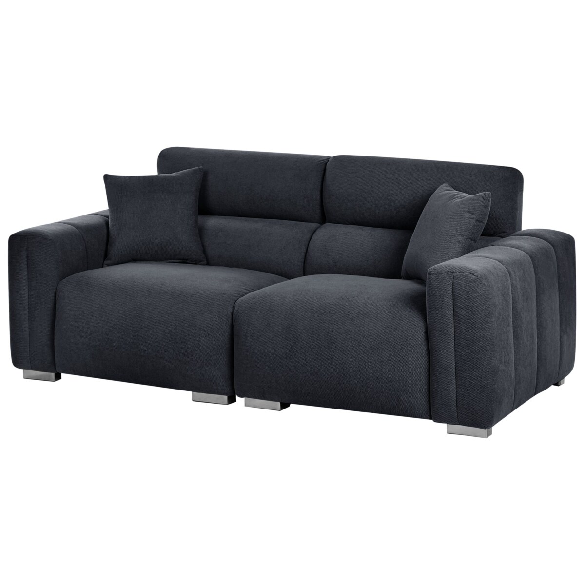 Sofa 3-osobowa czarna FAUSKAN