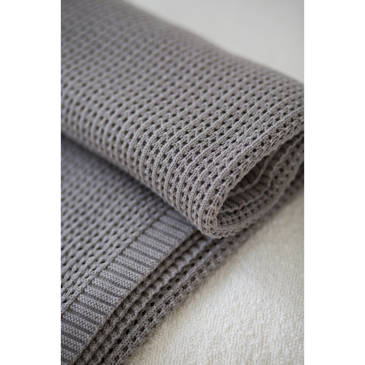 Pled boho szary, 130 x 160 cm, La Manta