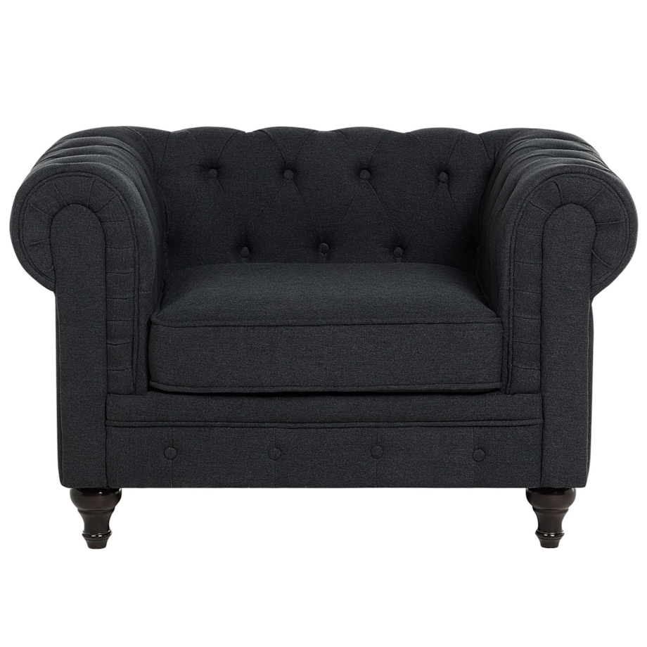 Fotel grafitowy CHESTERFIELD
