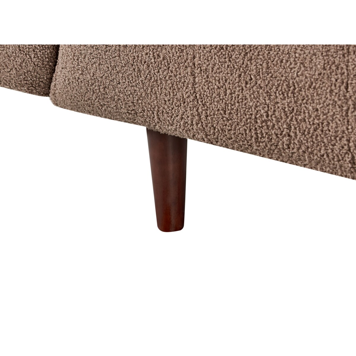 Sofa 3-osobowa boucle brązowa BYSKE