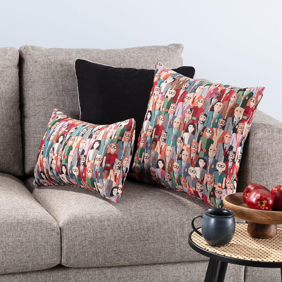 Zestaw poduszek do salonu Modern People, 43x43/45x45/47x28 cm