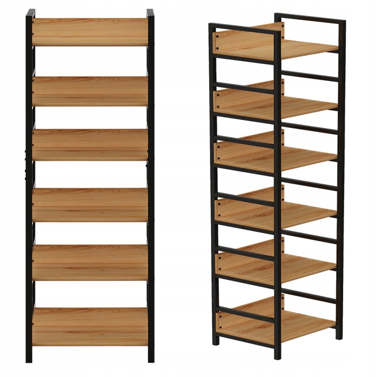 Regał na książki segregatory wysoki szafka loft metalowa industrialny 175cm