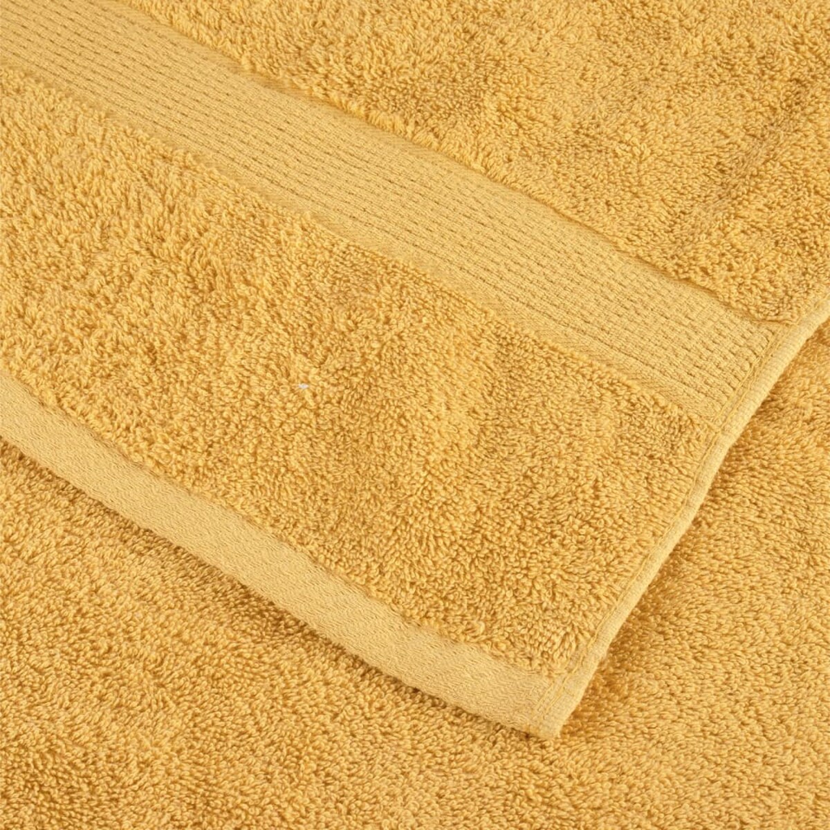 vidaXL Ręczniki premium SOLUND, 4 szt., złote, 80x200 cm