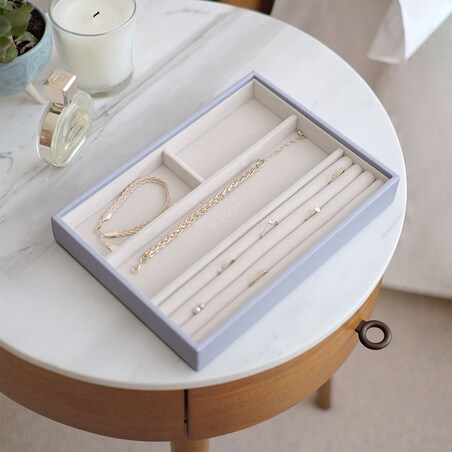 Szkatułka na biżuterię Stackers 4 komorowa classic lawendowa