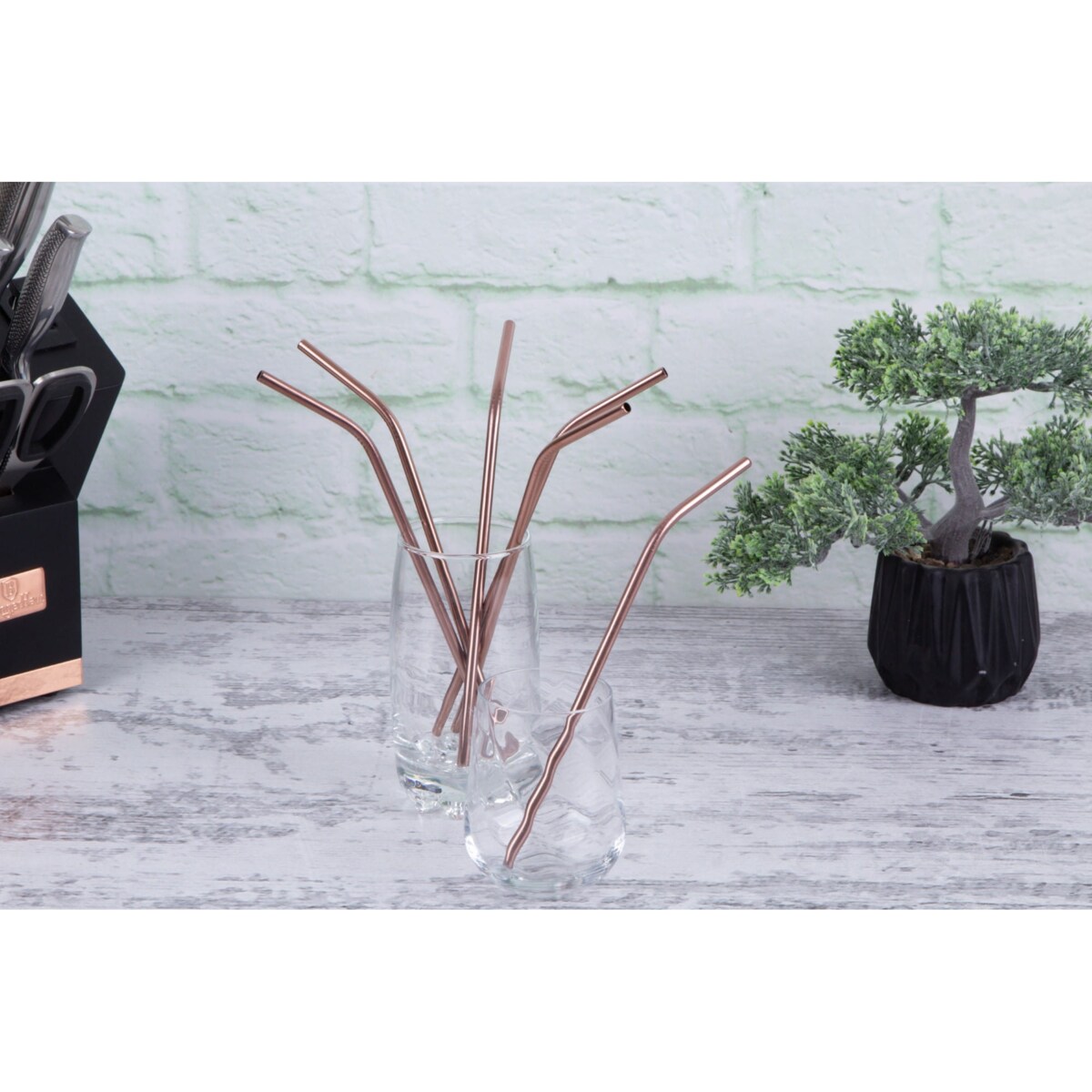 Słomki wielorazowe metalowe 6szt Berlinger Haus BH-2982