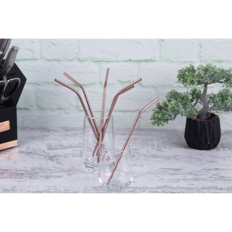 Słomki wielorazowe metalowe 6szt Berlinger Haus BH-2982