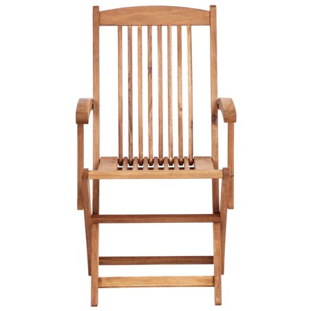 Zestaw 2 krzeseł ogrodowych z poduszkami MAUI PREMIUM Drewno akacjowe Jasnoszary