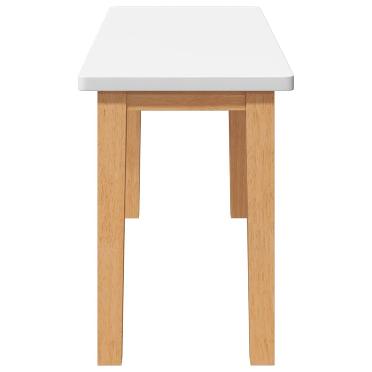 vidaXL Ławka 90 cm Drewno lite Guma