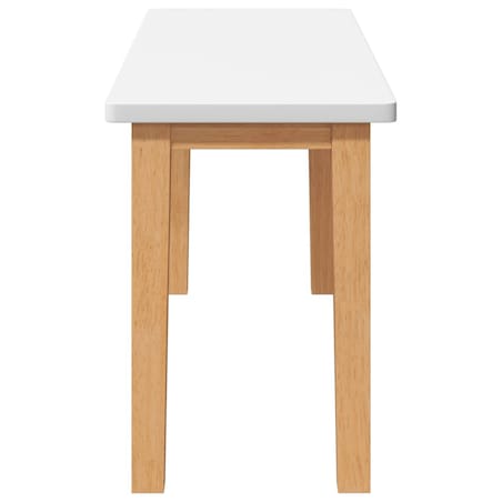 vidaXL Ławka 90 cm Drewno lite Guma