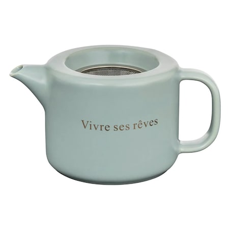 Zaparzacz, dzbanek do herbaty ceramiczny Belle Journée miętowy