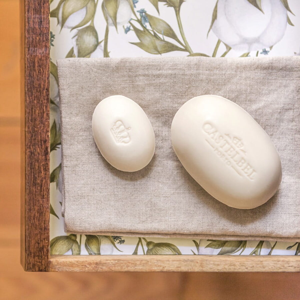 Mydło w kostce Castelbel kwiat bawełny 150 g