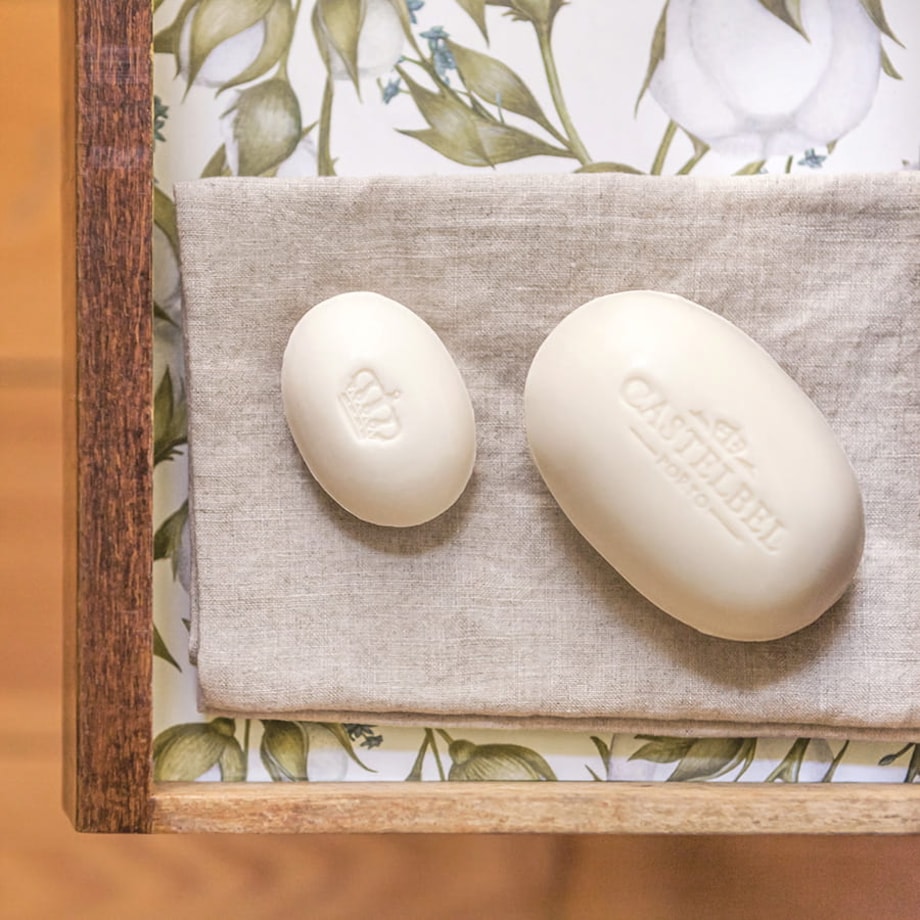 Mydło w kostce Castelbel kwiat bawełny 150 g