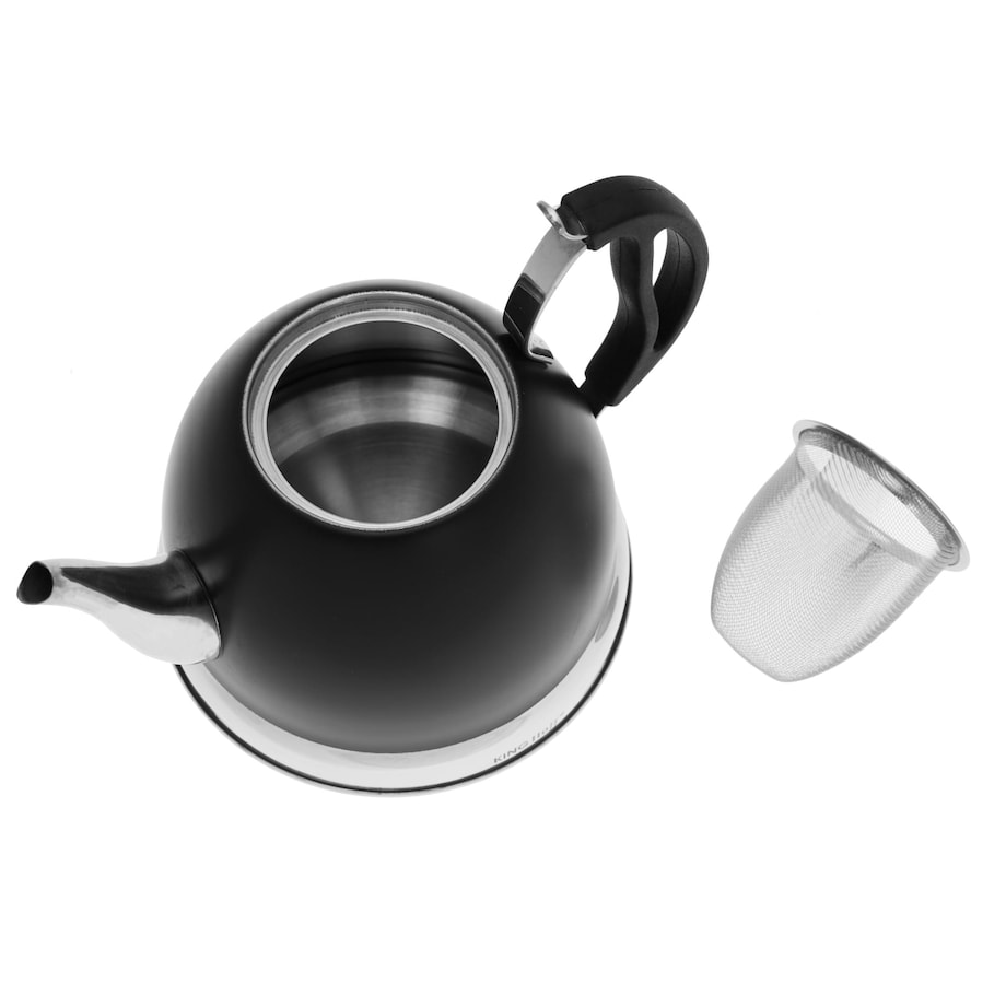 Czajnik czajniczek zaparzacz do herbaty i ziół 1.0L czarny KINGHOFF
