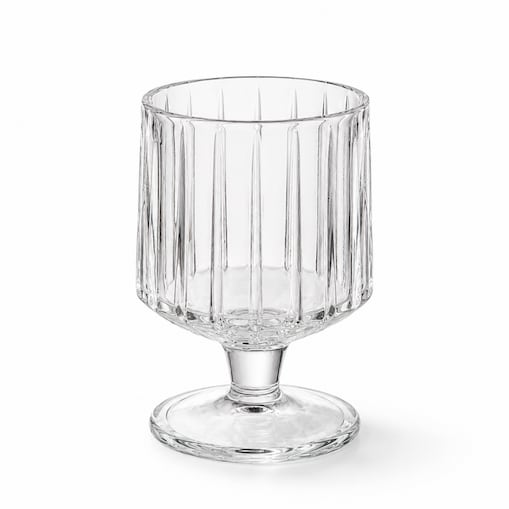 Zestaw 6 szt szklanek ryflowanych na nóżce do deserów, drinków 250ml SZK226ZESTAW6