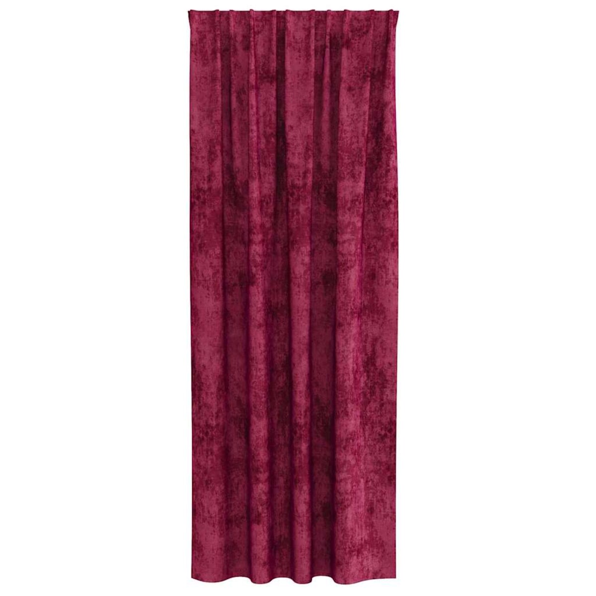 vidaXL Zasłona z zasłonami 2 pcs Czerwone wino 260 x 140 cm Aksamit