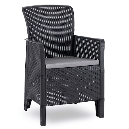 Zestaw Mebli Ogrodowych Na Taras Ogród Technorattan Czarny Dąb