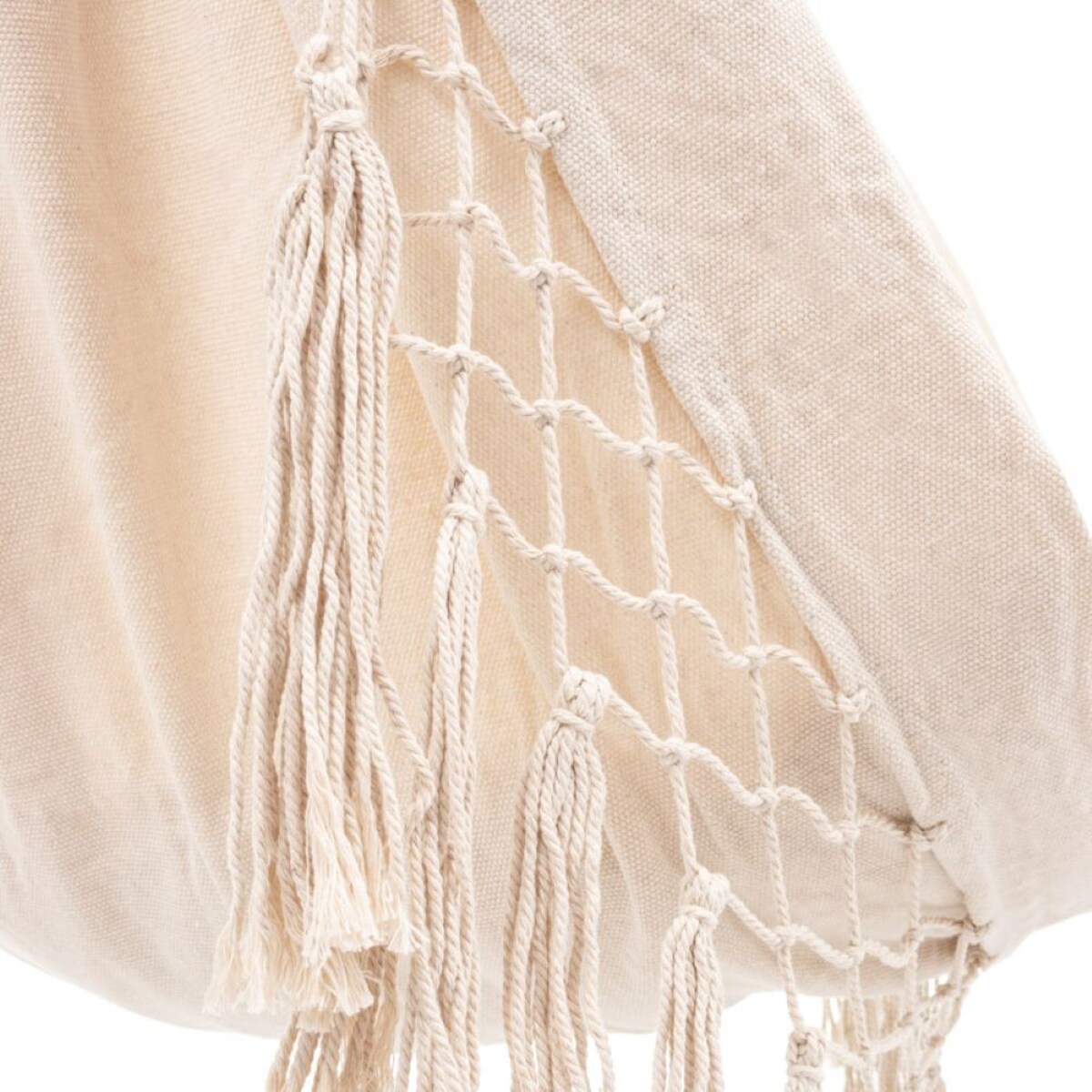 Krzesło wiszące ogrodowe hamak, brazylijskie L beżowe