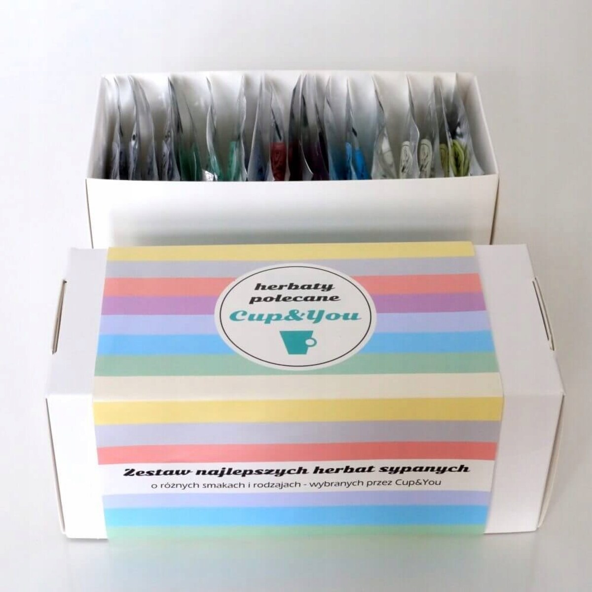 Zestaw 20 sypanych wyselekcjonowanych HERBAT POLECANYCH CUP&YOU na prezent
