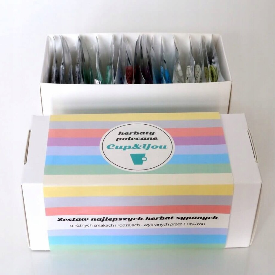 Zestaw 20 sypanych wyselekcjonowanych HERBAT POLECANYCH CUP&YOU na prezent