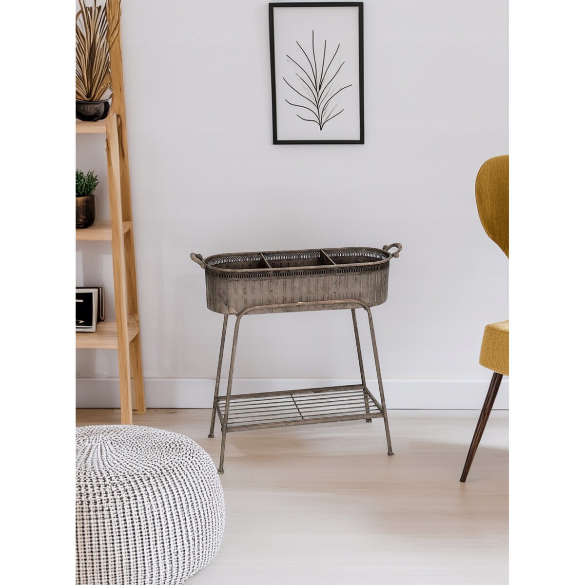 KWIETNIK STOJĄCY METALOWY WYSOKI 70CM STOJAK DONICZKA DO SALONU OGRODOWY