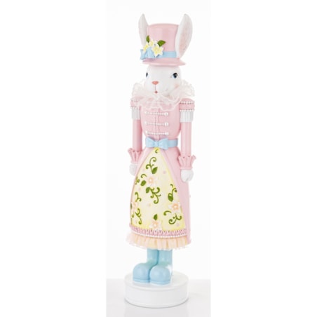 Dekoracja - Króliczka w różowym mundurku 59x14x15 cm