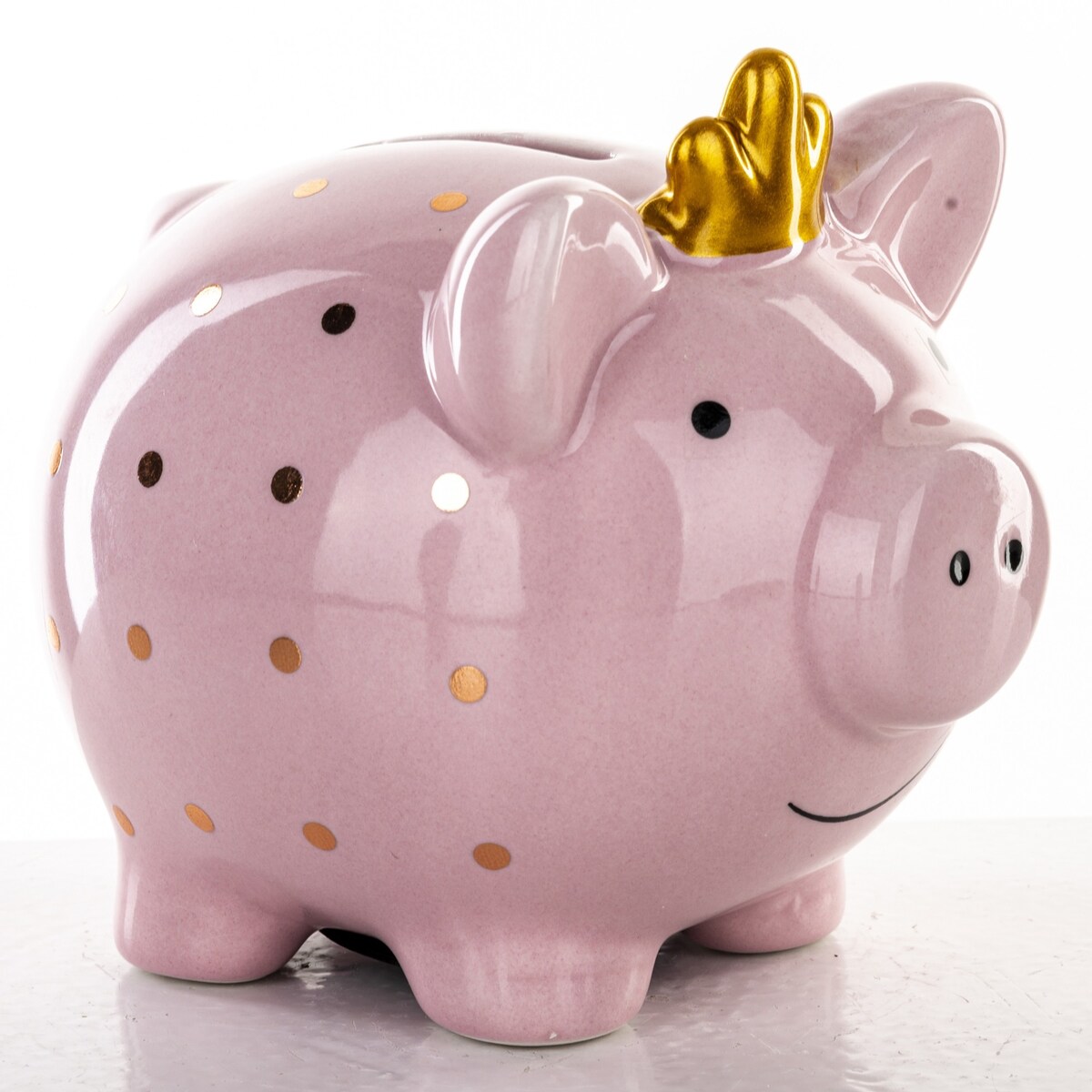 Skarbonka ceramiczna - 11x11x9 cm świnka PIGGY