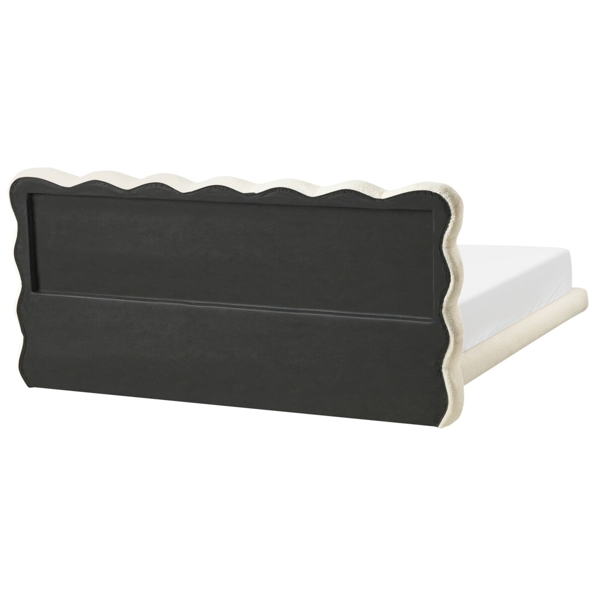 Łóżko Boucle SOULISSE 180 x 200 cm Złamana biel