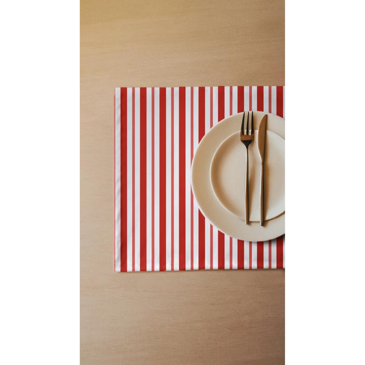 Podkładki świąteczne - klasyczne czerwone świąteczne paski