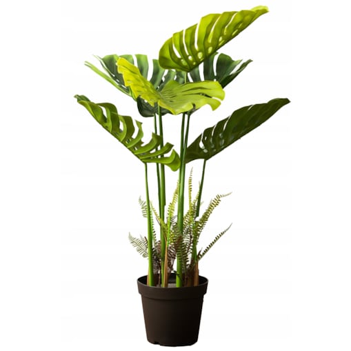 SZTUCZNA MONSTERA DUŻA XXL 120cm realistyczna jak żywa podłogowa dekoracja