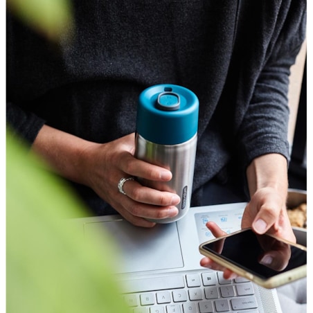 Kubek termiczny stalowy morski, 340 ml, Black+Blum