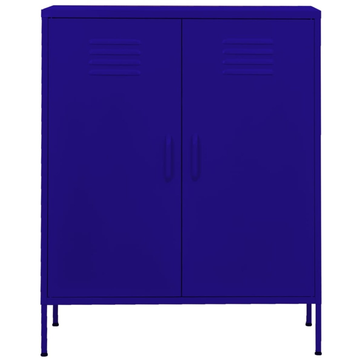 vidaXL Szafka, granatowa, 80x35x101,5 cm, stalowa