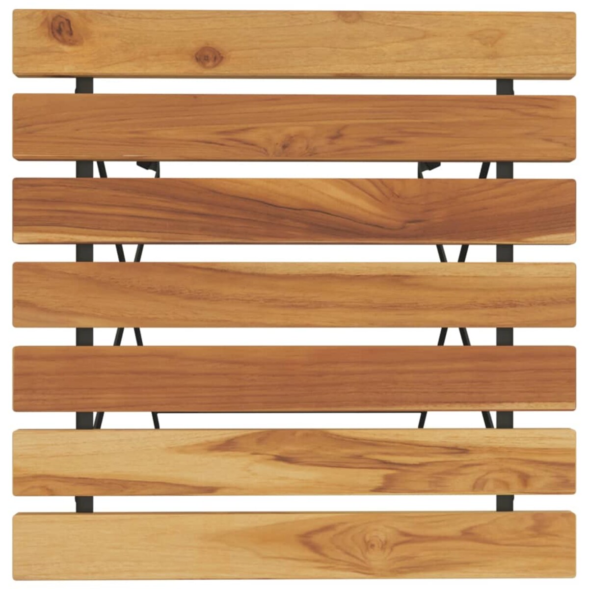 vidaXL Składany stolik bistro, 55x54x71 cm, lite drewno tekowe i stal