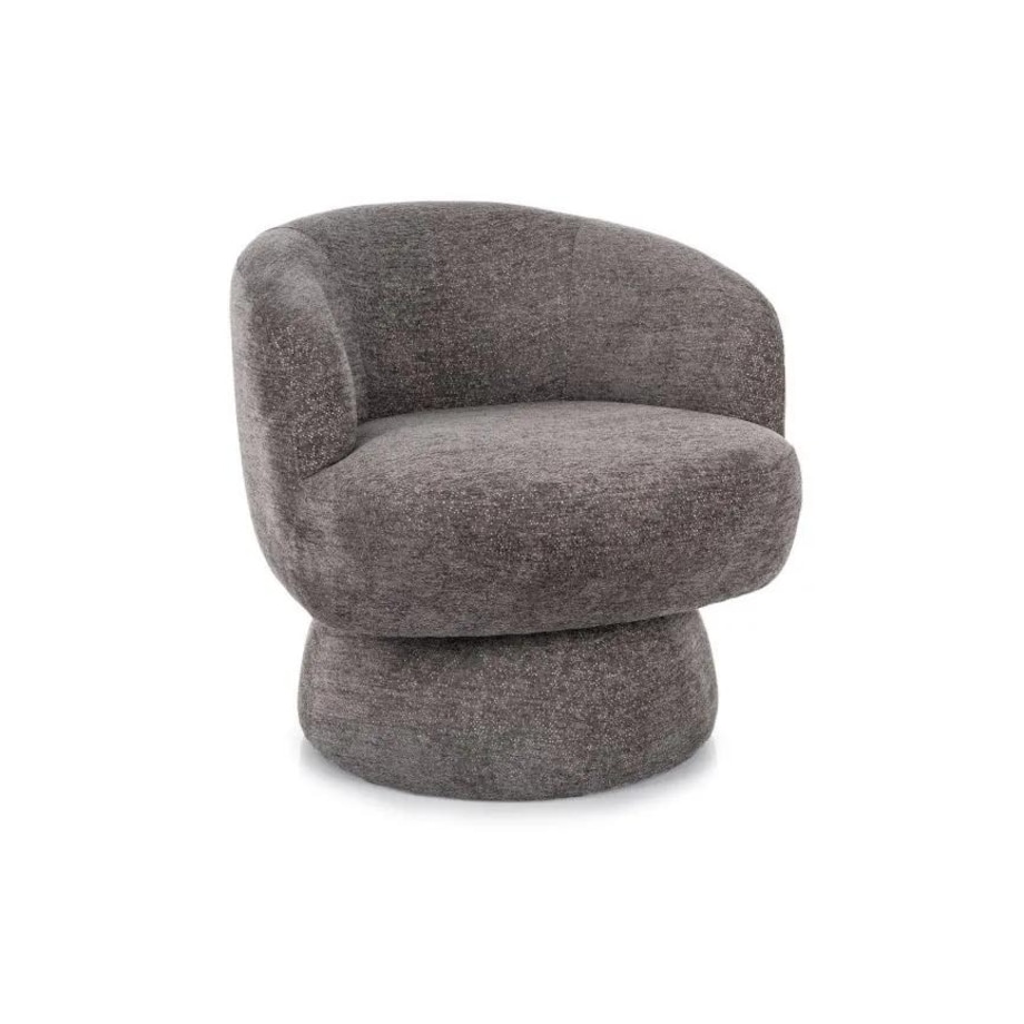 Fotel tapicerowany COSMIC RAVEN obrotowy szary