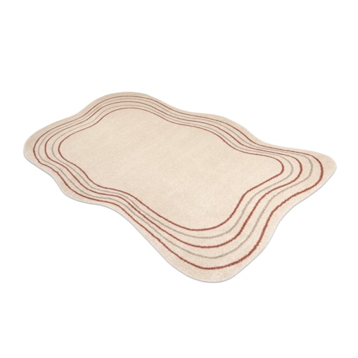 Dywan FUSION 5707 krem / terakota Shape - 160x220 cm