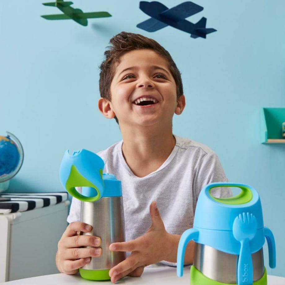 Butelka termiczna dla dzieci ze słomką 350 ml Ocean Breeze, b.box