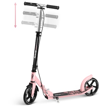 Hulajnoga miejska składana Soke City czarno-różowa