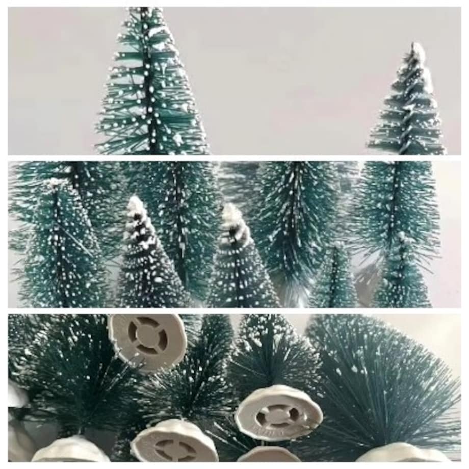 Choinka Choinki Dekoracyjne Sztuczne Drzewko 7Szt