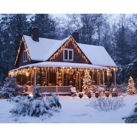 Kurtyna Led Całoroczna Sterowana Aplikacją Dekoracja Świetlna 200 Girlanda